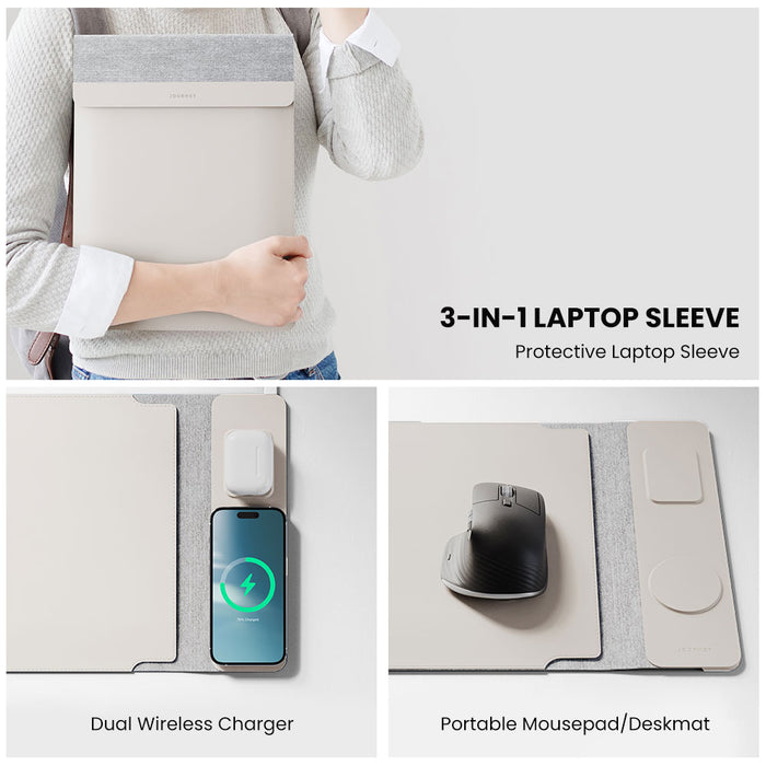NEXA 4-in-1 Laptop Sleeve with Wireless Charging